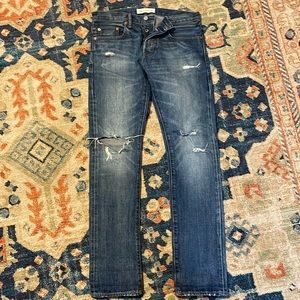 Gap distressed selvedge jeans